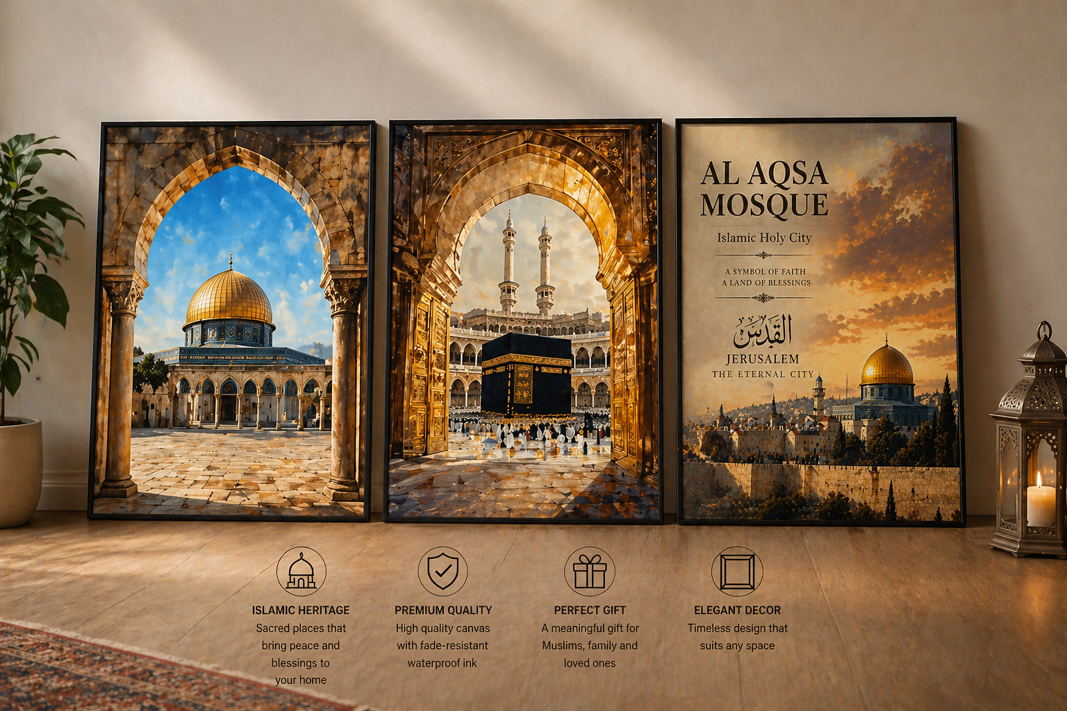 Al Aqsa Holy City Canvas Art