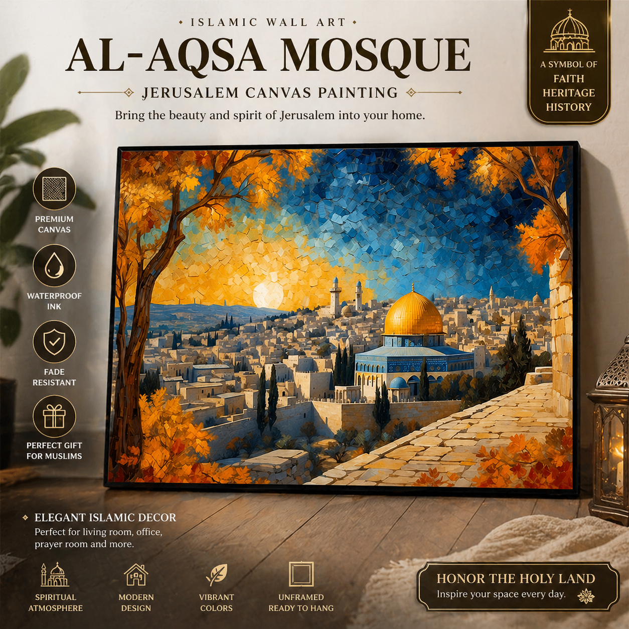 Jerusalem Al Aqsa Canvas Art
