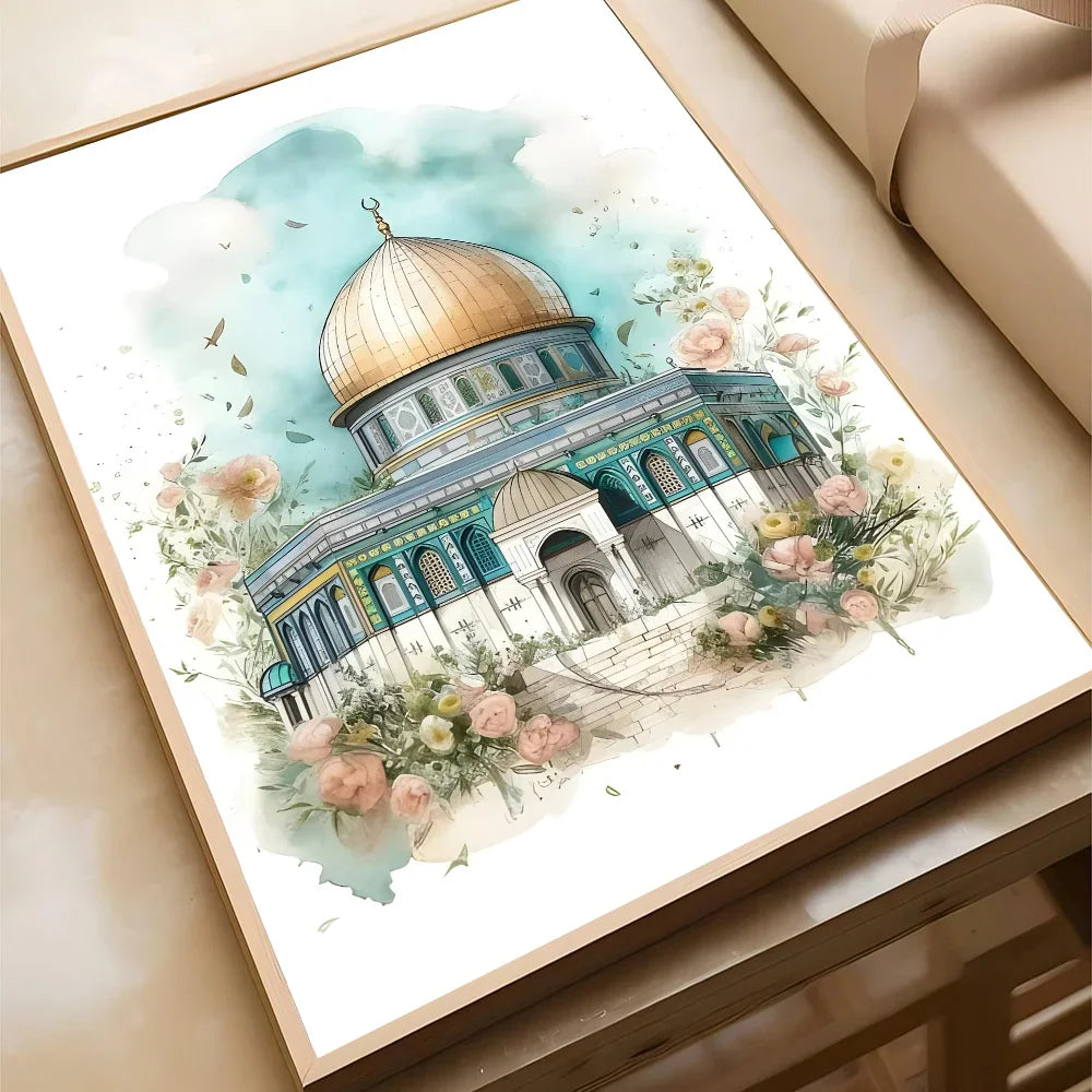 Al Aqsa Holy City Canvas Art
