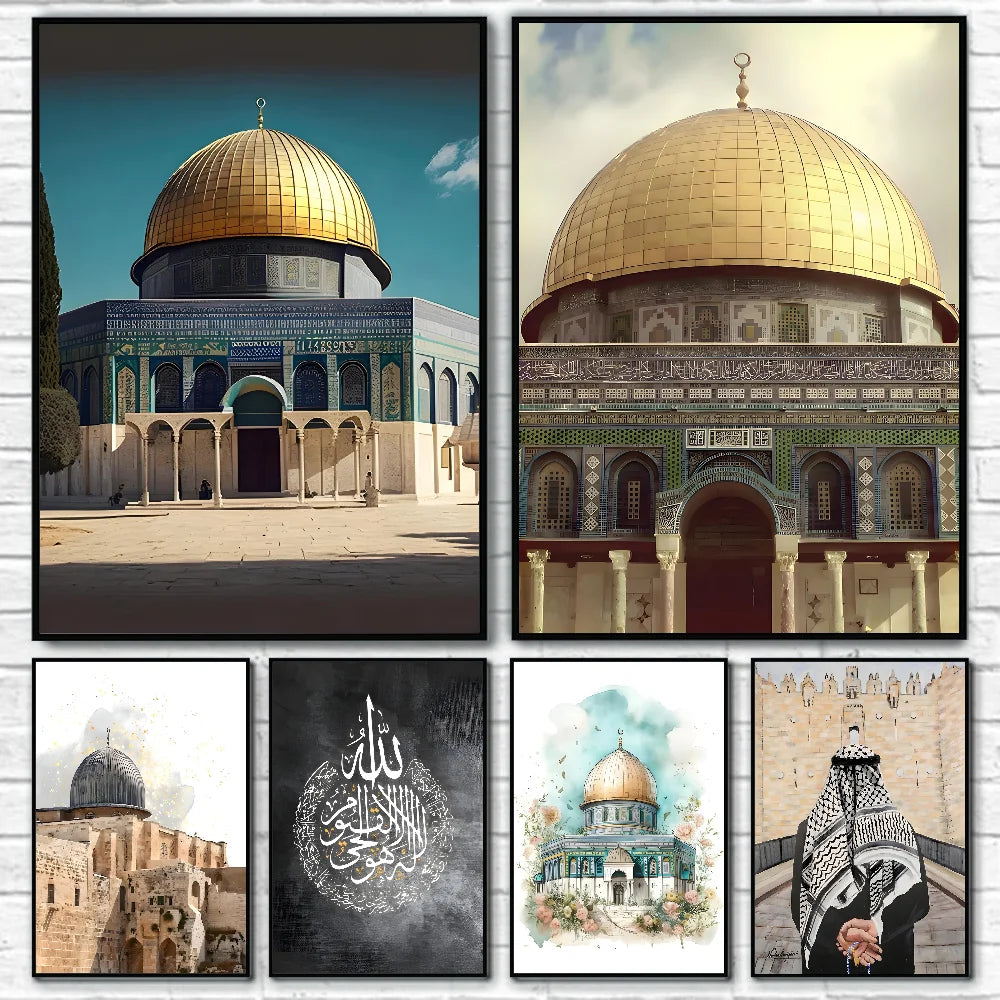 Al Aqsa Holy City Canvas Art