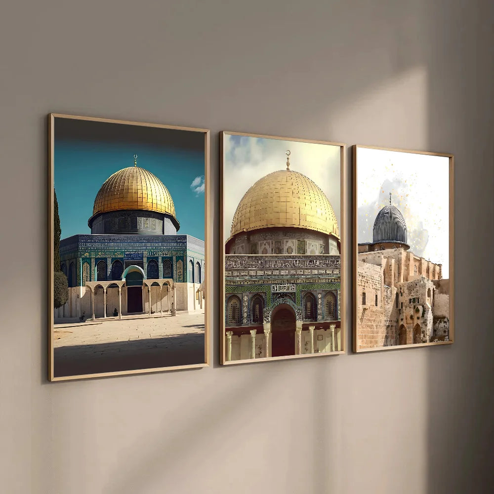 Al Aqsa Holy City Canvas Art