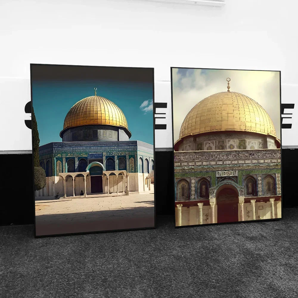Al Aqsa Holy City Canvas Art