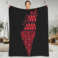 Palestine Map Tatreez Blanket