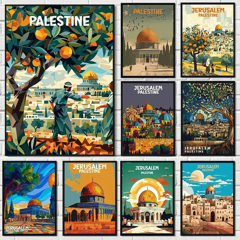 Jerusalem Sacred Skyline Canvas ✨
