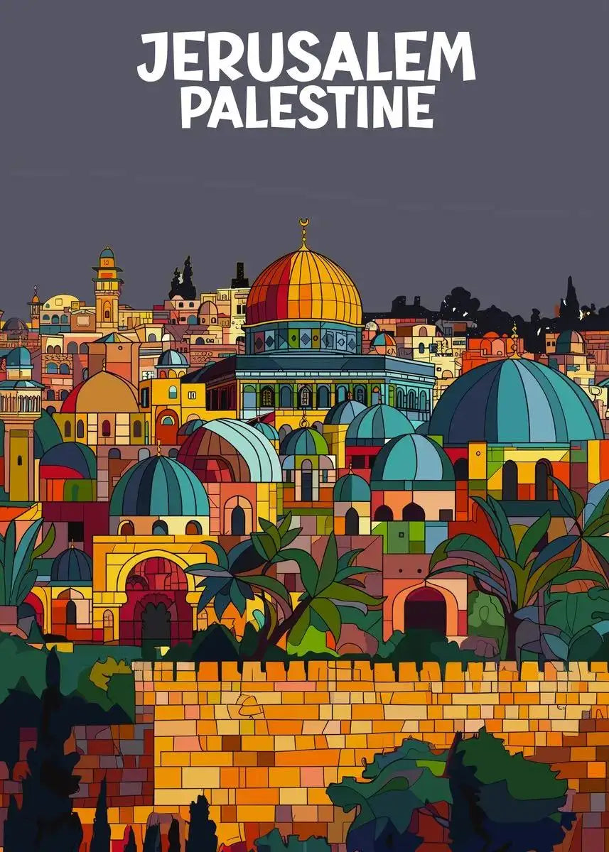 Jerusalem Sacred Skyline Canvas ✨