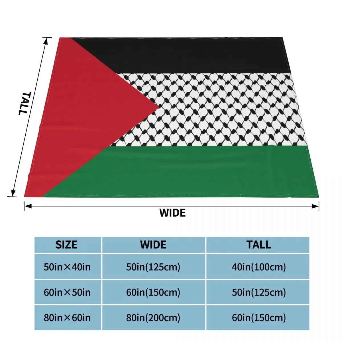 Palestine Keffiyeh Blanket