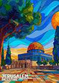 Jerusalem Sacred Skyline Canvas ✨