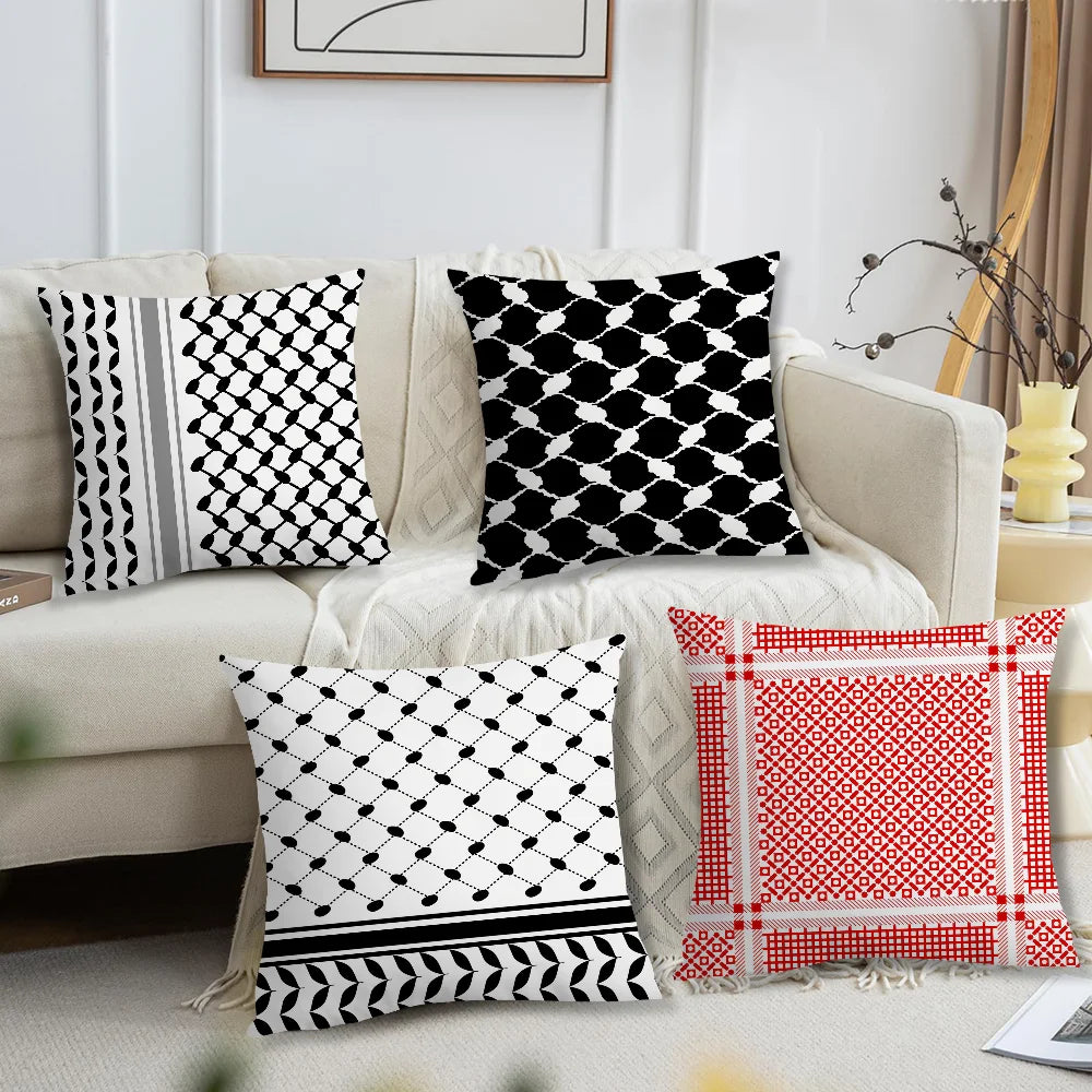Palestinian Keffiyeh Cushion