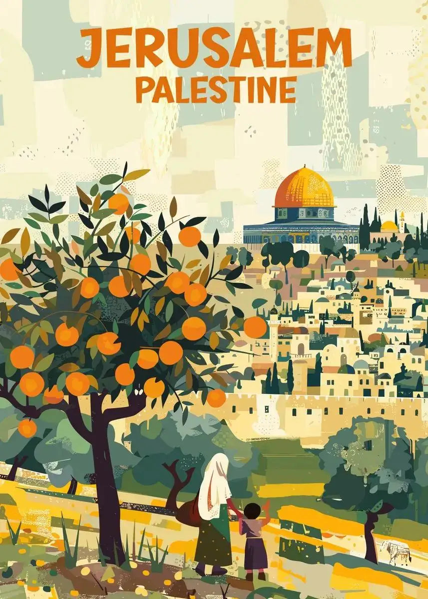 Jerusalem Sacred Skyline Canvas ✨