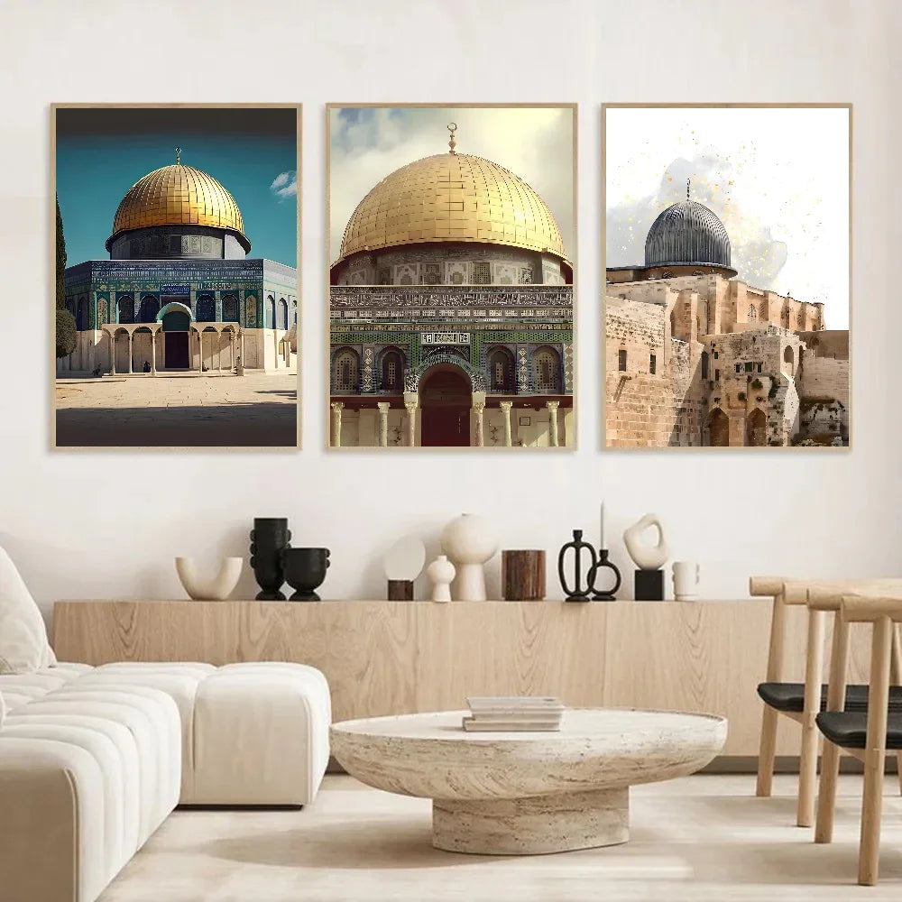 Al Aqsa Holy City Canvas Art