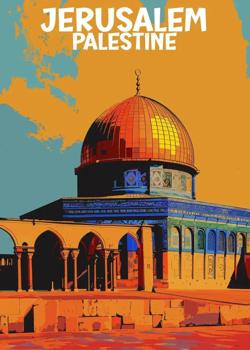 Jerusalem Sacred Skyline Canvas ✨
