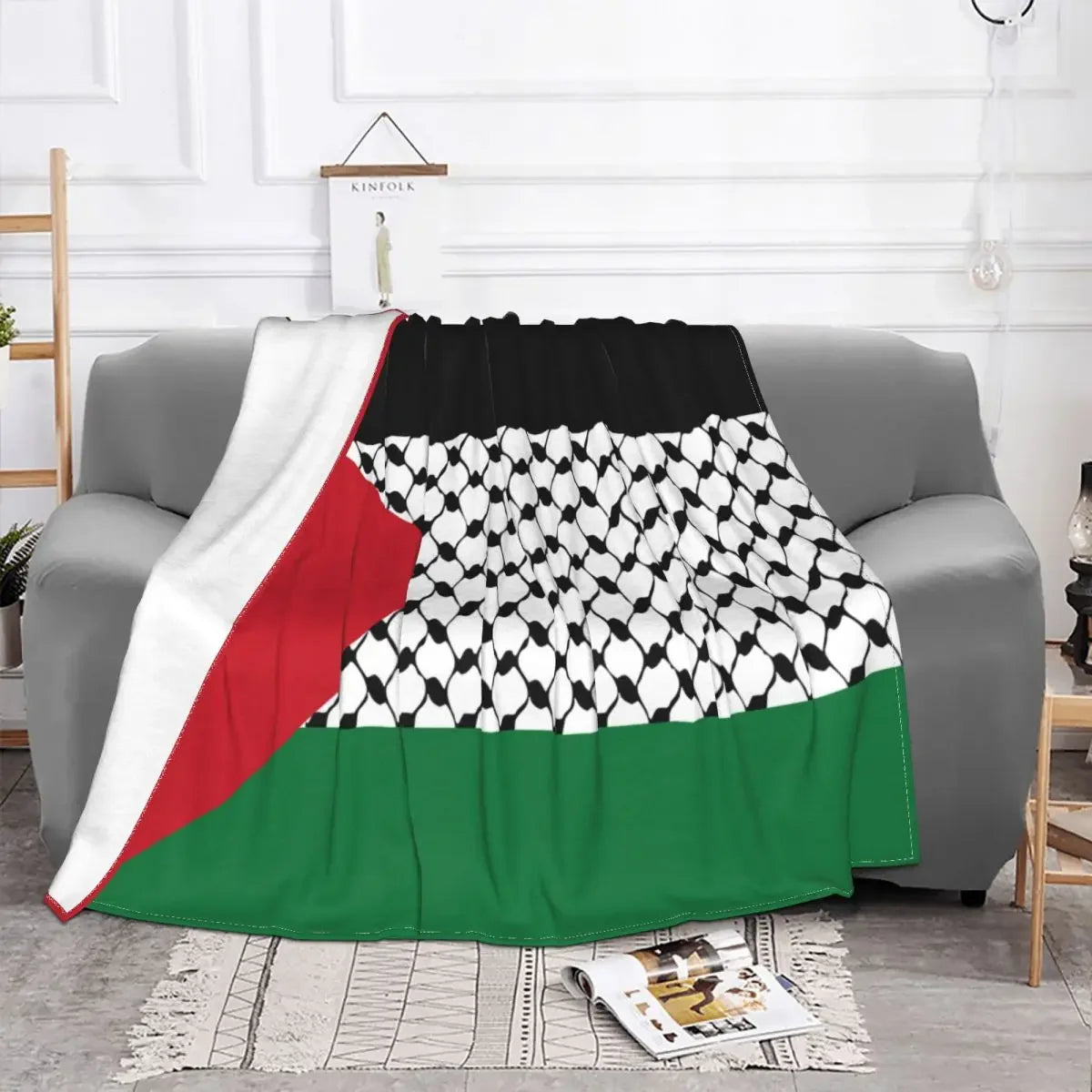 Palestine Keffiyeh Blanket