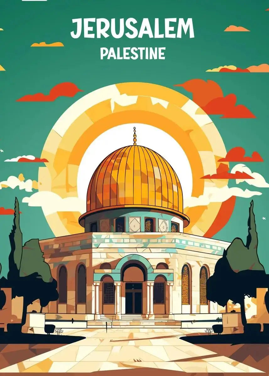 Jerusalem Sacred Skyline Canvas ✨