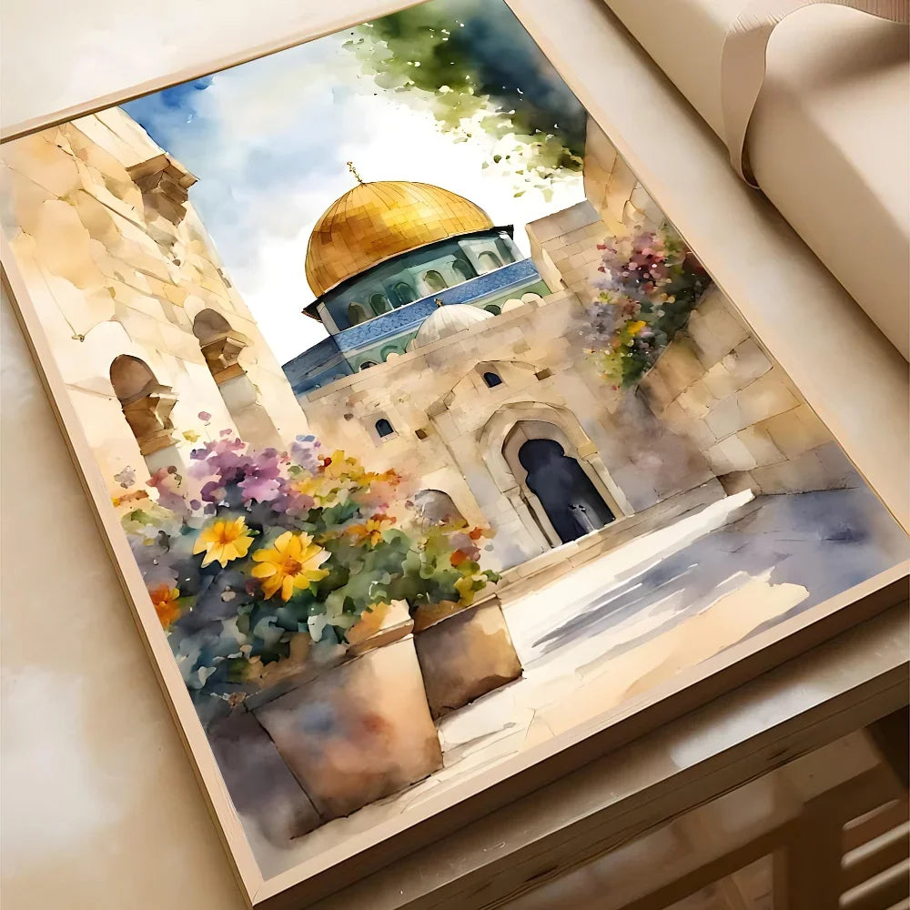 Al Aqsa Holy City Canvas Art