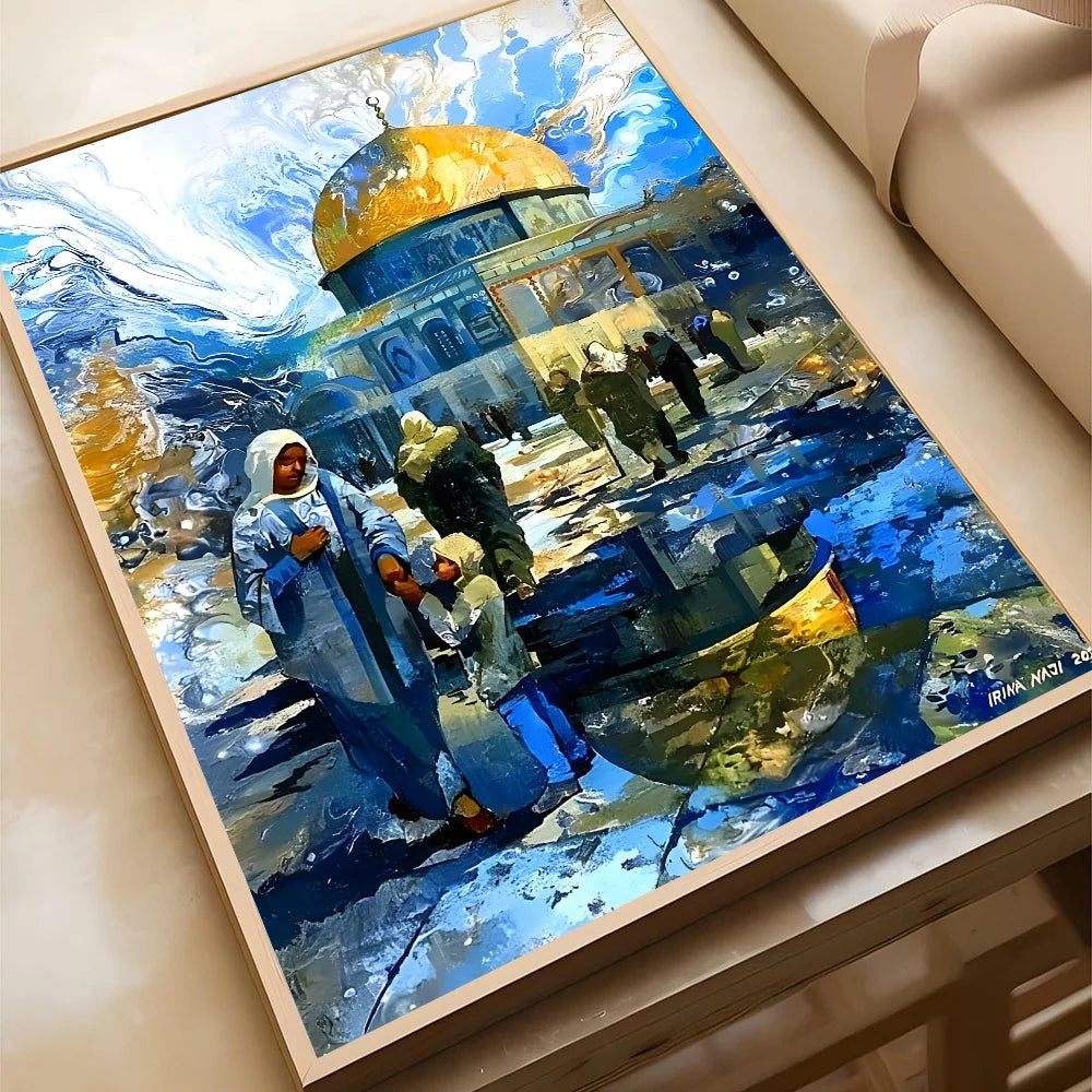 Al Aqsa Holy City Canvas Art