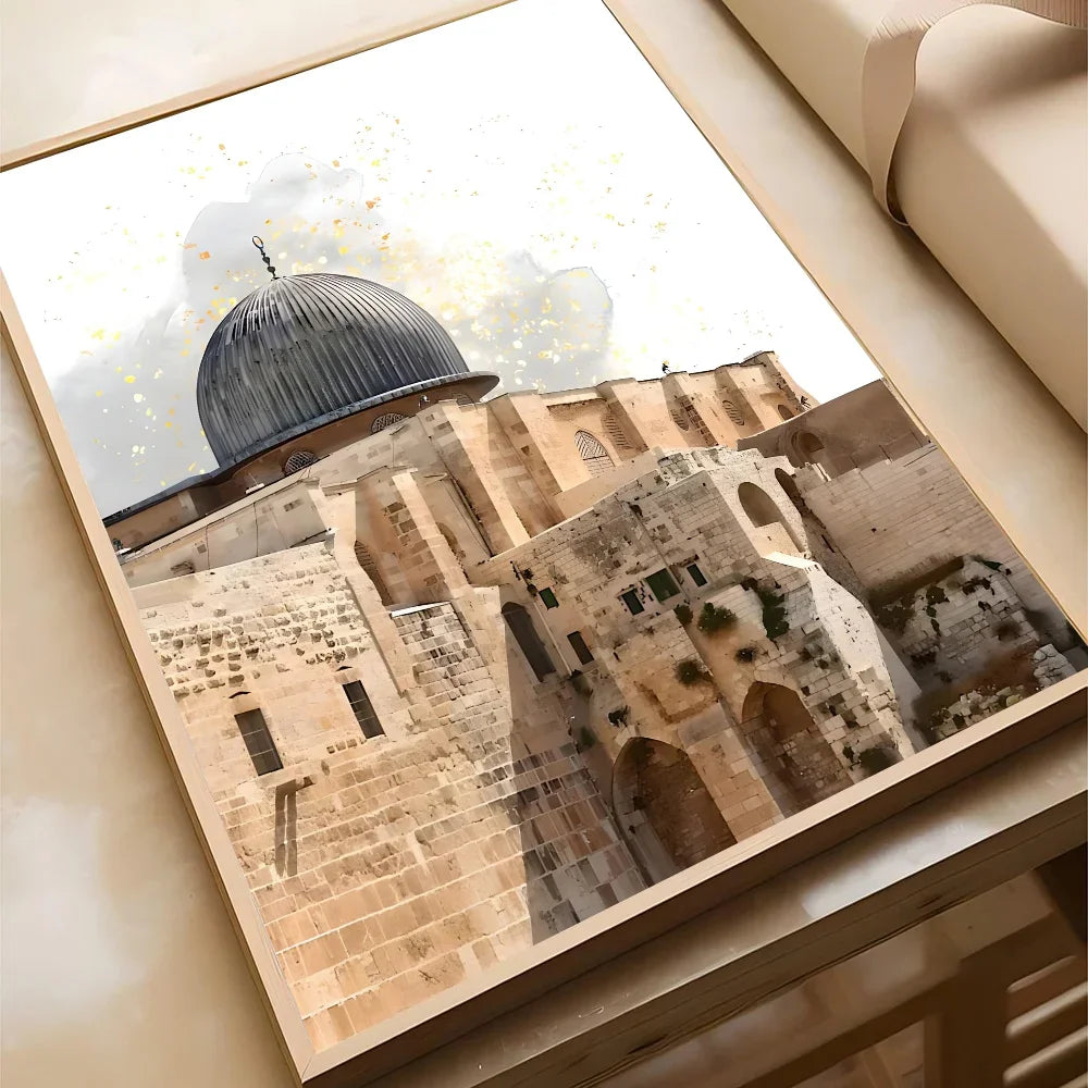 Al Aqsa Holy City Canvas Art